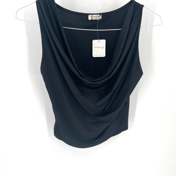 Intimately Free People NWT City Nights Tuck In Top Black - Picture 8 of 11